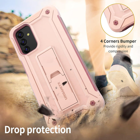 URBANITE for Samsung Galaxy A13 Case with Kickstand, Military Grade Shockproof Protection Cover with Screen Protector Compatible with Galaxy A13 6...
