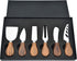 6Pcs Cheese Knife Set,Cheese Knives Cheese Slicer Cheese Cutter Cheese Fork,Cheese Spreading Knife,Wood Handle Stainless Steel Slicer for Charcute...