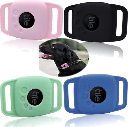 Silicone Case for Tile Mate 2022 for Dog, Protective Cover Sleeve for tilemate Finder for cat pet Collar Necklace Dropper, Secure Holder for Kids ...