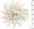 AeraVida Dancing White Petals Mother of Pearl-Cultured Freshwater Pearl Pin or Brooch | Floral Accessories for Women | Handmade Floral Brooch...
