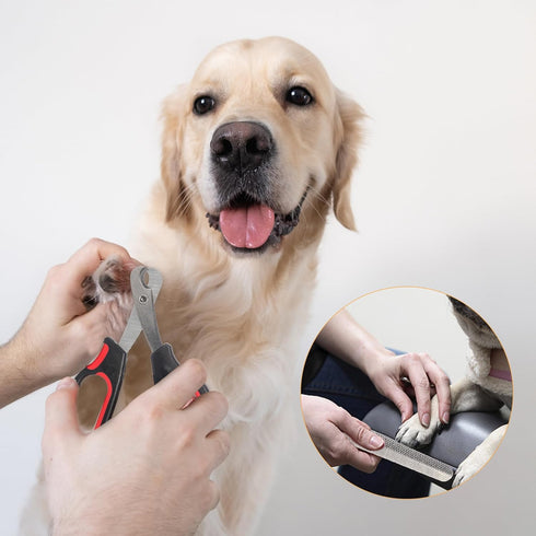 Pet Grooming Glove - Gentle Deshedding Brush Glove, Pet Bathing Wipes - Enhanced Five Finger Design - Daily Care and Traveling - Perfect for Dog &...