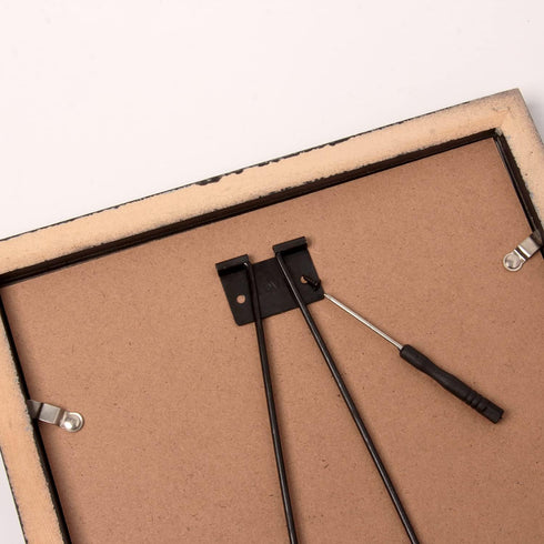 HAPY SHOP 10 Pieces Black Easel Back Iron Photo Frame Easel Back Stand Picture Frame Easel Back with 30 Pieces Screws and 2 Pieces Screwdriver for...