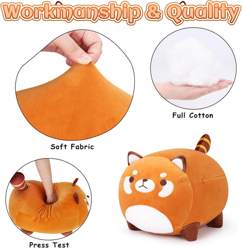Red Panda Plush Stuffed Animal, 11.8"Red Panda Plush Toys, Cute Bear Plushie Toy Stuffed, Red Panda Plush Pillow Plushies Gifts, Hugging Pillow Ro...