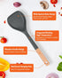 Nonstick Silicone Spatula, Non Scratch Flexible Edge for Pans, Slip Resistant comfortable Wooden Handle, Heat Resistant BPA-Free Kitchen Spatulas ...