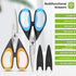 Kitchen Scissors, iBayam 2-Pack Kitchen Shears, 9 Inch Heavy Duty Dishwasher Safe Food Scissors, Multipurpose Stainless Steel Sharp Cooking Scisso...