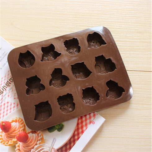 Halloween Night Owl Silicone Baking Molds Bakeware for Halloween Theme Chocolate, Muffin Cups, Ice Cube, Soap, Wafer, Cake, Bread, Tart, Pie, Flan...