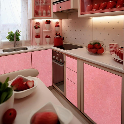 Pink Silk Contact Paper 16"x118" Peel and Stick Wallpaper Thick Waterproof Decorative Self Adhesive Vinyl Film Wrap Wall Paper for Cabinets Counte...