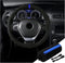Car Steering Wheel Cover, Anti-Slip Auto Stitch on Wrap Steering Wheel Protector for Max Diameter 15 Inch, DIY Sewing with Needle Thread, Universa...