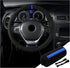 Car Steering Wheel Cover, Anti-Slip Auto Stitch on Wrap Steering Wheel Protector for Max Diameter 15 Inch, DIY Sewing with Needle Thread, Universa...