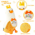 PEACH CAT Banana Duck Plush Pillow with Birthday Party Crown Banana Duck Stuffed Animal for Birthday Gift for Kids Yellow 12"...