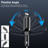 PLDHPRO Retractable Car Charger 4 in 1 62W Fast Charging Adapter, Retractable Cable and Dual Charger Ports Compatible iPhone 15/14/13/12 Pro Max X...