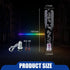 1 PC Car Personalized Gear Shift Head, LED Illuminated Crystal Bubble Shift Knob Wave Stick Head, 7.87" Cool Shift Head, Replacement Modification ...
