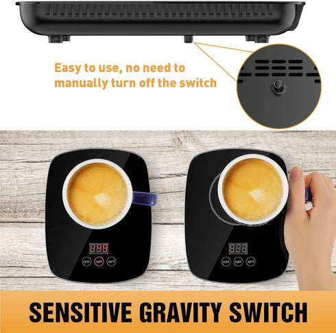 Coffee Mug Warmer,Upgrade Coffee Cup Warmer with 3 Temperature Setting, Adjustable Temperature Beverage Warmer with Auto Shut Off (Without Mug)...
