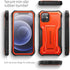 ExoGuard Compatible with iPhone 12 Mini Case, Rubber Shockproof Full-Body Cover Case Built-in Screen Protector with Kickstand for iPhone 12 Mini 5...