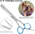 Premium Dog Grooming Scissors with Safety Round Tips, 6 in 1 Dog Grooming Scissors Kit, 4CR Stainless Steel Premium Pet Grooming Shears for Dog, S...