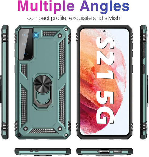 Case for Samsung Galaxy S21 5G Case Heavy Duty with Built in Screen Protector Hard Armor Military Anti-Fall Bumper Cover for Samsung S21 5G 6.2 20...