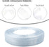 Dusty Blue Sheer Organza Ribbon for gift wrapping 5/8 inch 50 Yards Chiffon Ribbon for Flower Bouquet Crafts ribbon for Wedding, Wreaths, Invitati...