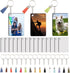 15 PCS sublimation keychain blanks with Tassels Double Sided MDF sublimation keychains blanks bulk (WHITE, Rectangular)...