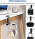 Weiyichuang Desk Headphone Hanger,Headphone Stand, Headphone Foldable Hanger Adjustable Headset Stand Clamp Mount Desk Hook...