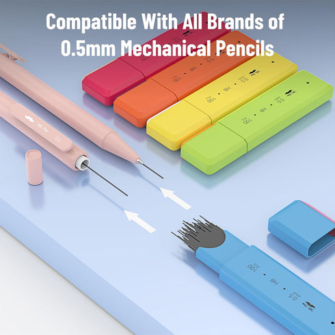 Mr. Pen- 0.5 Millimeter Lead Refills for Mechanical Pencils, HB, 5 Pack, 500 PCS, 0.5 Lead Refill, 5 Lead Refill, 0.5 Lead, 5 Lead, 5 Pencil Lead ...