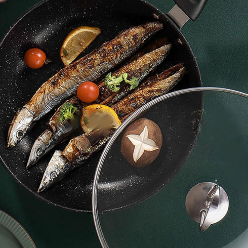 Stainless Steel Frying Pan Ergonomic Handle Quick & Uniform Conduction Nonstick Bacon Steak Onion Egg Frying Pan(20cm)...