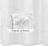 ALYVIA SPRING Extra Long Fabric Shower Curtain Liner Waterproof - 72" x 84", Soft & Lightweight XL Shower Curtain with Magnets, Machine Washable -...