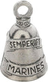 Guardian Bell Marines Bell Good Luck Bell w/Keyring & Black Velvet Gift Bag | Motorcycle Bell | Lead-Free Pewter | Good Luck Gift to Friends & Fam...