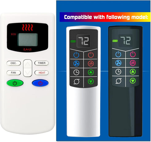 Replacement for Lasko Space Heater Remote Control 2033624A 2033624 FH515 FH610 FH620 FH500 Tower Fan...