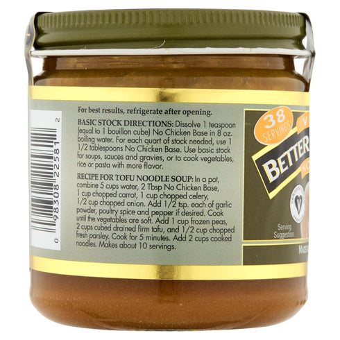 Better Than Bouillon, No Chicken Base, Vegan Certified 8 oz....