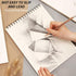 Deokke Sketchbook Top Spiral Bound Sketch Pad, 9 x 12 inch,100GSM Thick Paper,50 Sheets 100 Pages,Art Sketch Book Aesthetic Cute Drawing Writing P...