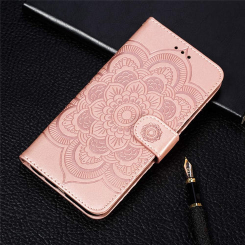 Galaxy A20S Case Full Stylish Advanced Embossing Wallet Case Credit Cards Slot with Stand for PU Leather Shockproof Flip Magnetic Case for Samsung...
