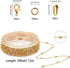SUNNYCLUE 39 Feet Gold Satellite Chains Necklace Jewelry Making Chains with Brass Jump Rings Lobster Clasps Pinch Bails for Necklaces Bracelets Pe...