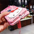 Compatible with iPhone 15 Pro Case with Screen Protector, Cartoon Cute Funny Kawaii Cat Kitty Animal Character Phone Case Silicone Lanyard 3D Cove...
