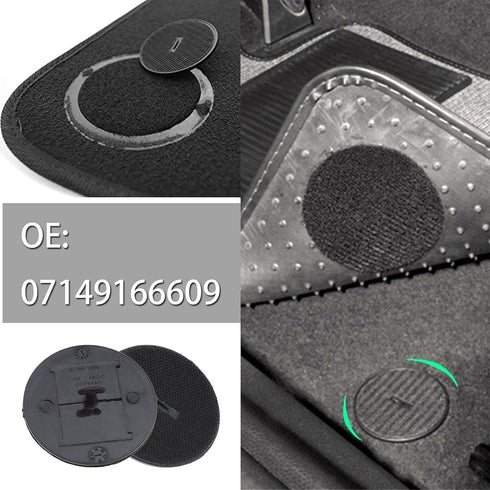 4X Floor Mat Carpet Hook Loop Holder Mounting Pad Car Mat Clips/Fixings/Fasteners Floor Twist Lock T Shape 07149166609...