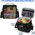 Gloppie Lunch Box for Men Women Insulated Lunch Bag Reusable Lunch Cooler Bag, Black...