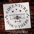 Adventure is Out There Airplane Stencil by StudioR12 | Craft DIY Kids Bedroom Decor | Paint Playroom Sign | Reusable Mylar Template | Select Size ...