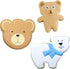 Ann Clark Cookie Cutters Bear Cookie Cutters 3-Pc. Set, Made in the USA, Tiny Bear, Bear Face, Cute Bear...