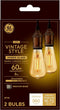 General Electric Vinta Small 40W Amber ST19 (2-Pack)...
