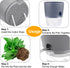 Self Watering Planters for Indoor Plants, 4 Pack 4.1 Inch African Violet Pots, Modern Decorative Flower Pots with Transparent Water Reservoir, Per...