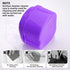 Denture Soaking Cup Dental Retainer Case Cleaning with Strainer Basket, Orthodontic Bath Box Mouthguard Storage Holder - Purple...