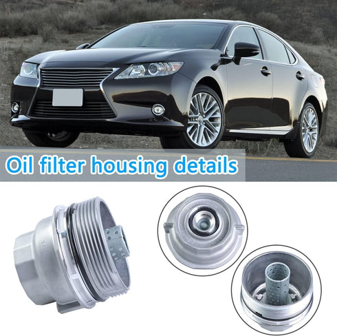 Oil Filter Housing Cap Replace 15620-31060 Compatible with Toyota Camry Avalon 4Runner Highlander Sienna Tacoma Tundra Lexus ES300h ES350 RX330 Oi...