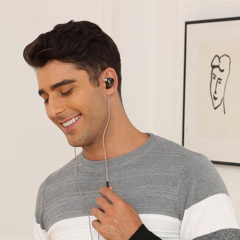 KZ DQS Wired Earbuds Dynamic Driver in Ear Monitor Headphone Semi-Open HiFi Bass Earphone 2pin 3.5mm Gaming Earbuds (with Mic)......