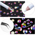 HUETFAT 2400 Pieces Flat Back Gems Round Crystal AB Rhinestones 6 Sizes (1.9-4.5 mm) with Storage Organizer Box Wax Pencil Tweezers for Nail Art C...
