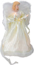 KSA 12" Elegant Ivory Lighted Angel Christmas Tree Topper - Clear Lights...