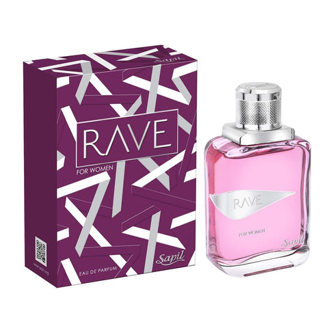 Sapil Perfumes “Rave for Women” – Long-lasting, enticing scent for every day from Dubai – Sweet Fruity Floral scent – EDP spray fragrance – 3.4 Oz...