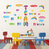 Qilery 36 Pcs Classroom Bulletin Board Decorations Set Teamwork Classroom Decor Welcome Bulletin Board Craft for Kids Kindergarten Preschool Eleme...