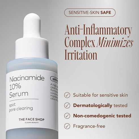 The Face Shop Alltimate Niacinamide 10% Serum for Face with Caffeine & Peptide, Korean Skin Care, Oil Control & Pores Reducer, Improve Skin Elasti...