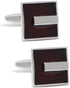 Classic Translucent Burgundy Epoxy Cufflinks In Box...