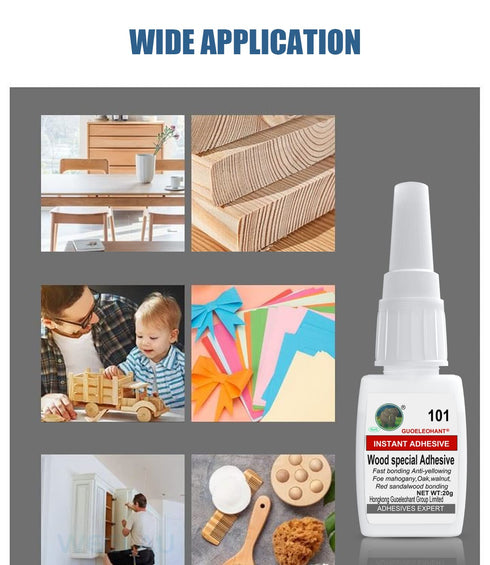 20g Wood Glue, Wood Adhesive, Instantly Strong Adhesive for bonding Wood, Instant Super Glue for Wood, Oak, Wooden Furniture, Wooden Product, Wood...