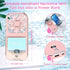 Portable Handheld Fan, Mini Cute Neck Personal Fan with Phone Holder, 3000mAh Rechargeable Power Bank?Small Desk Fan for Home Office Outdoor Trave...